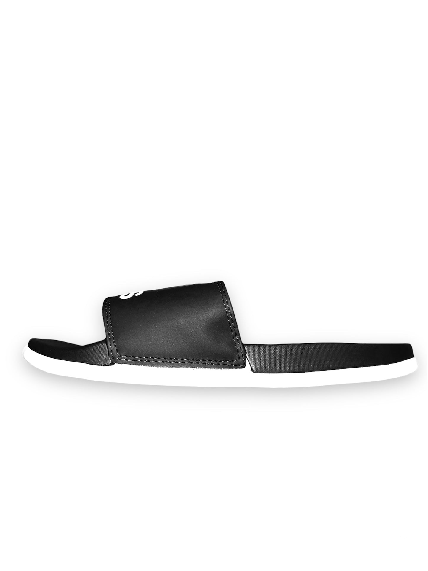 A.D Comfortable Fluffy Slides | Black & White