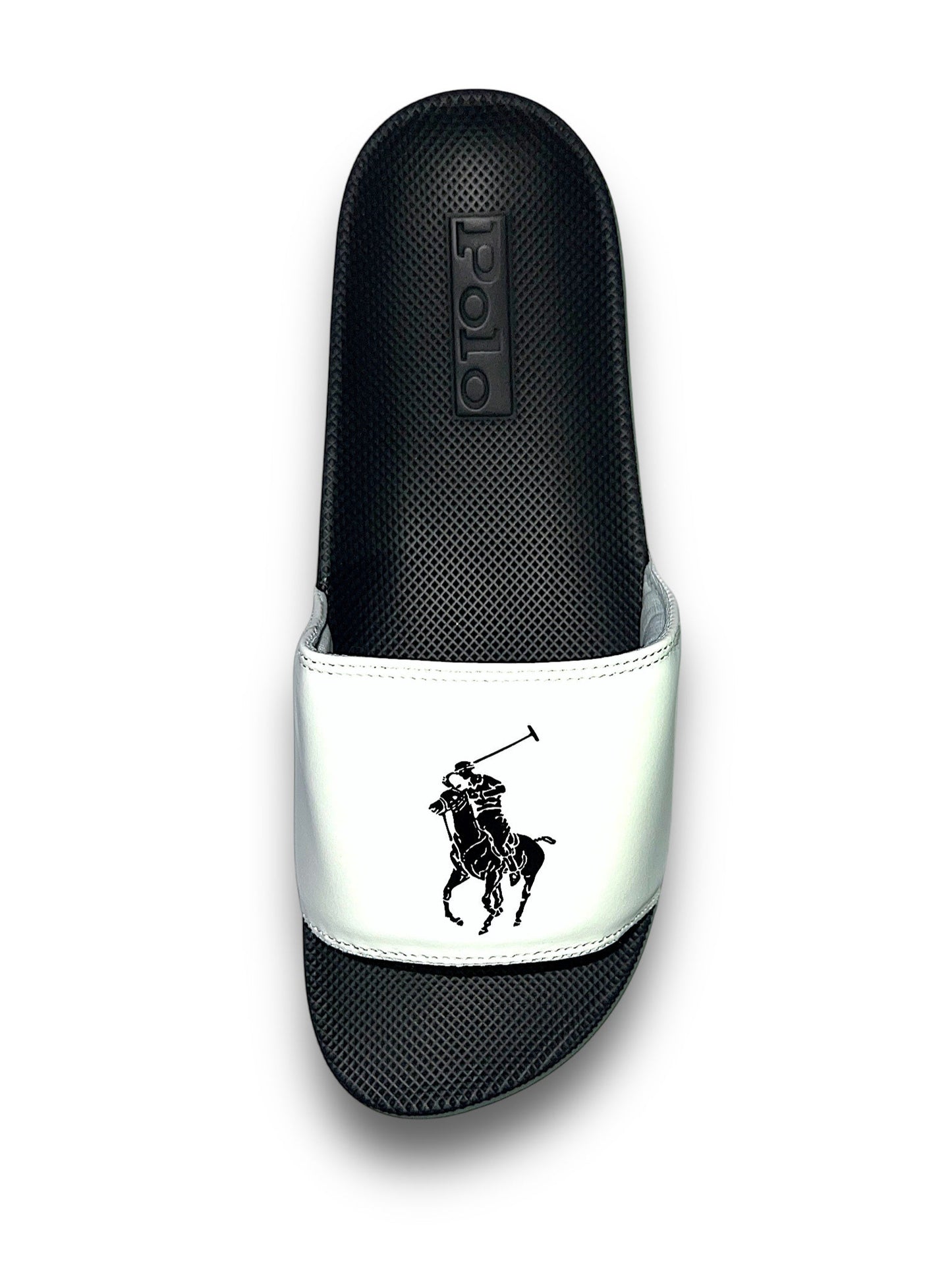 POLO♞ Slides | White & Black Color