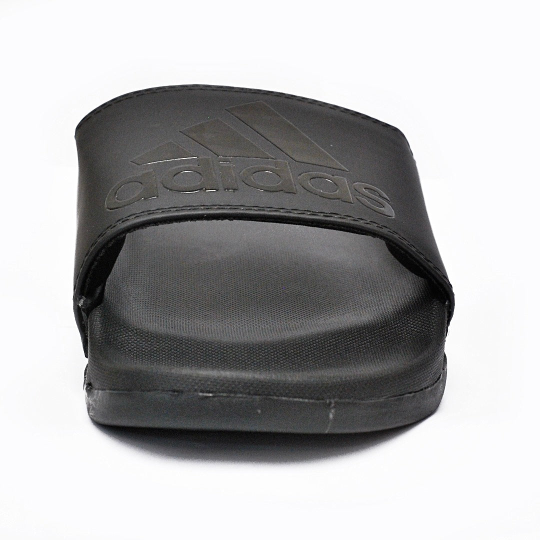 A.D Comfortable Fluffy Slides | Black & Black