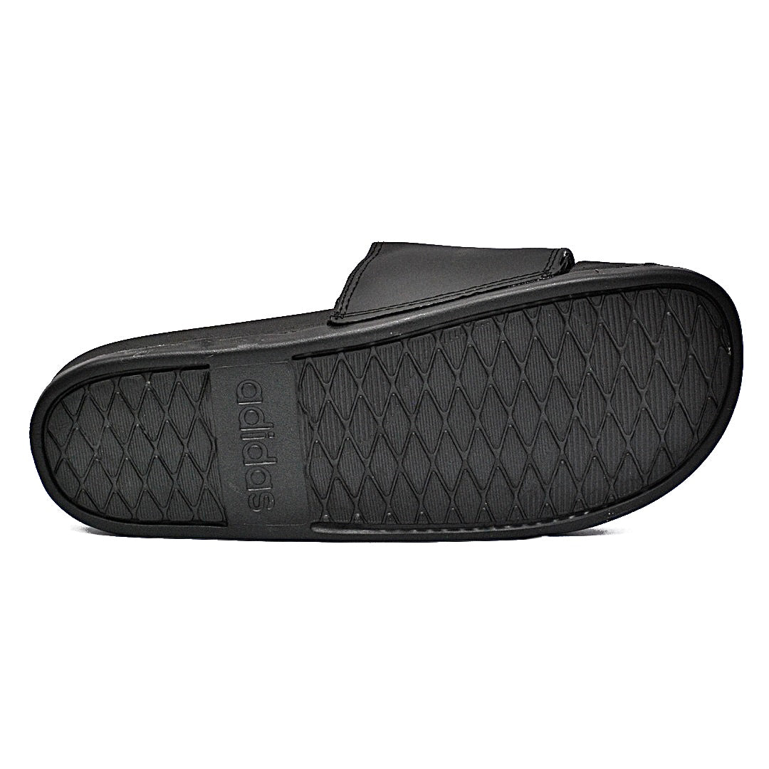 A.D Comfortable Fluffy Slides | Black & Black