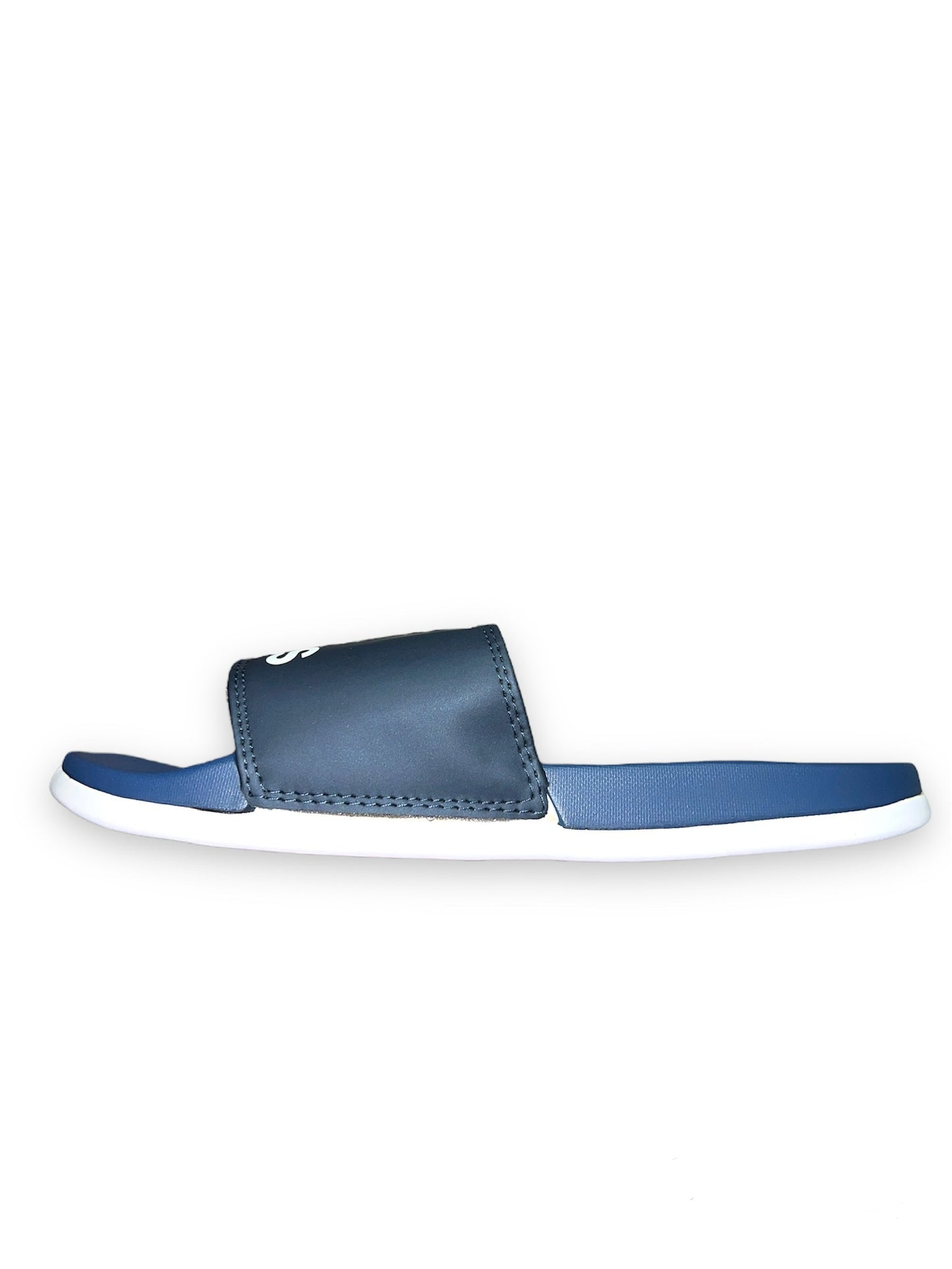 A.D Comfortable Fluffy Slides | Blue & White