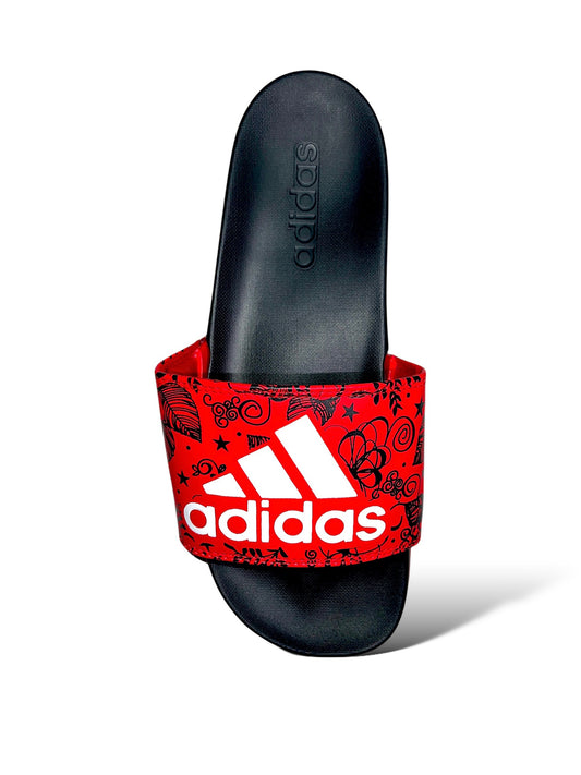 A.D Cloud-foam | Pattern Slides | Red