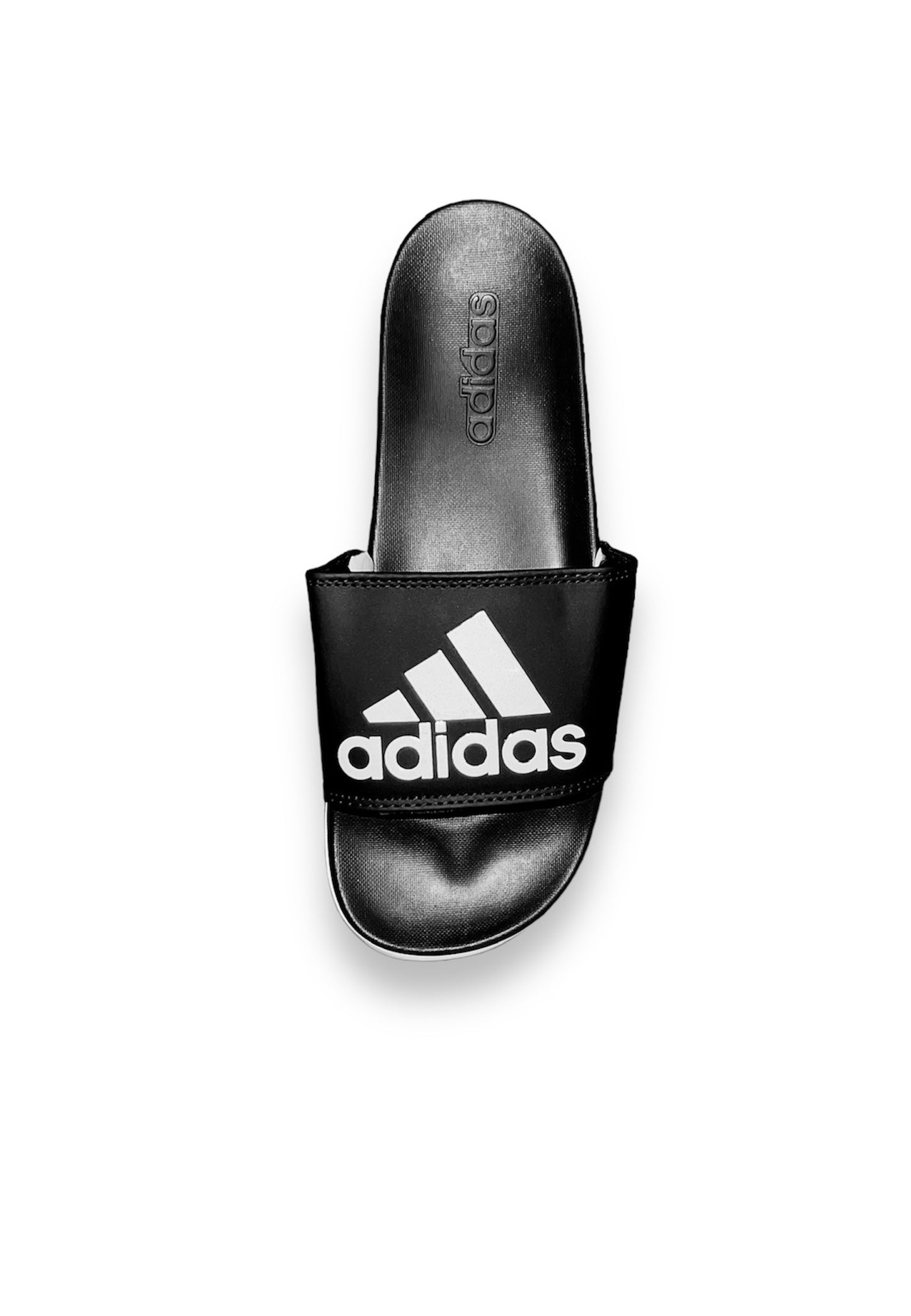A.D Comfortable Fluffy Slides | Black & White