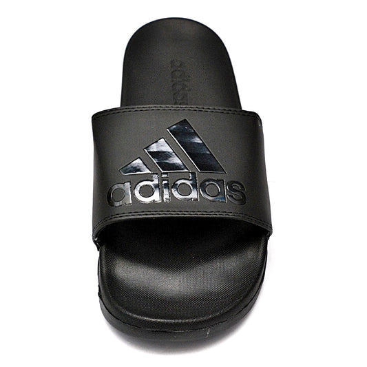 A.D Comfortable Fluffy Slides | Black & Black